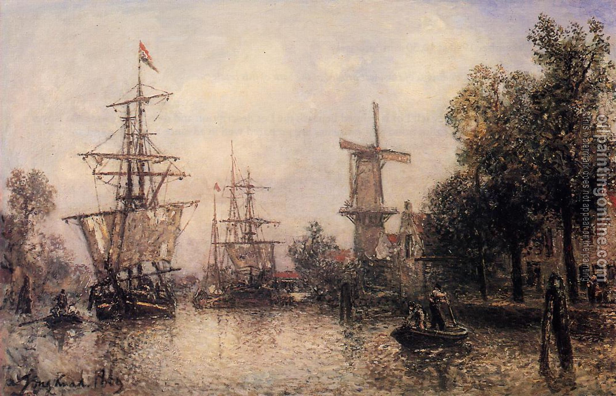 Johan Barthold Jongkind - The Port of Rotterdam